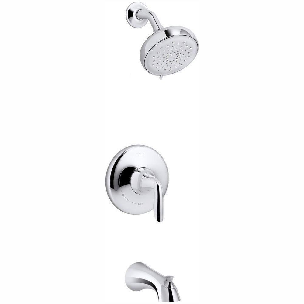 Willamette Single-Handle 3-Spray Tub and Shower Faucet in Polished Chrome (Valve Included)