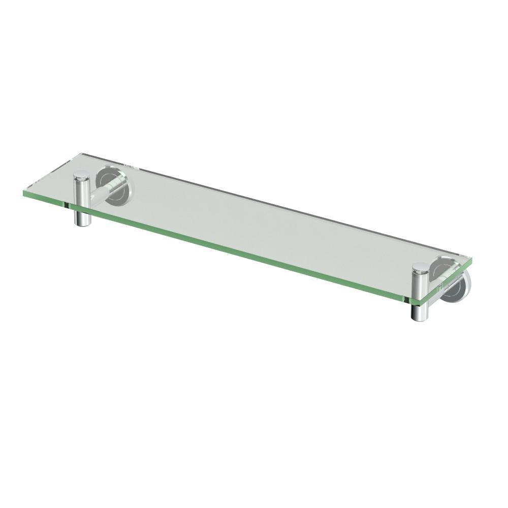 Latitude II 20.13 in. W Glass Shelf in Chrome
