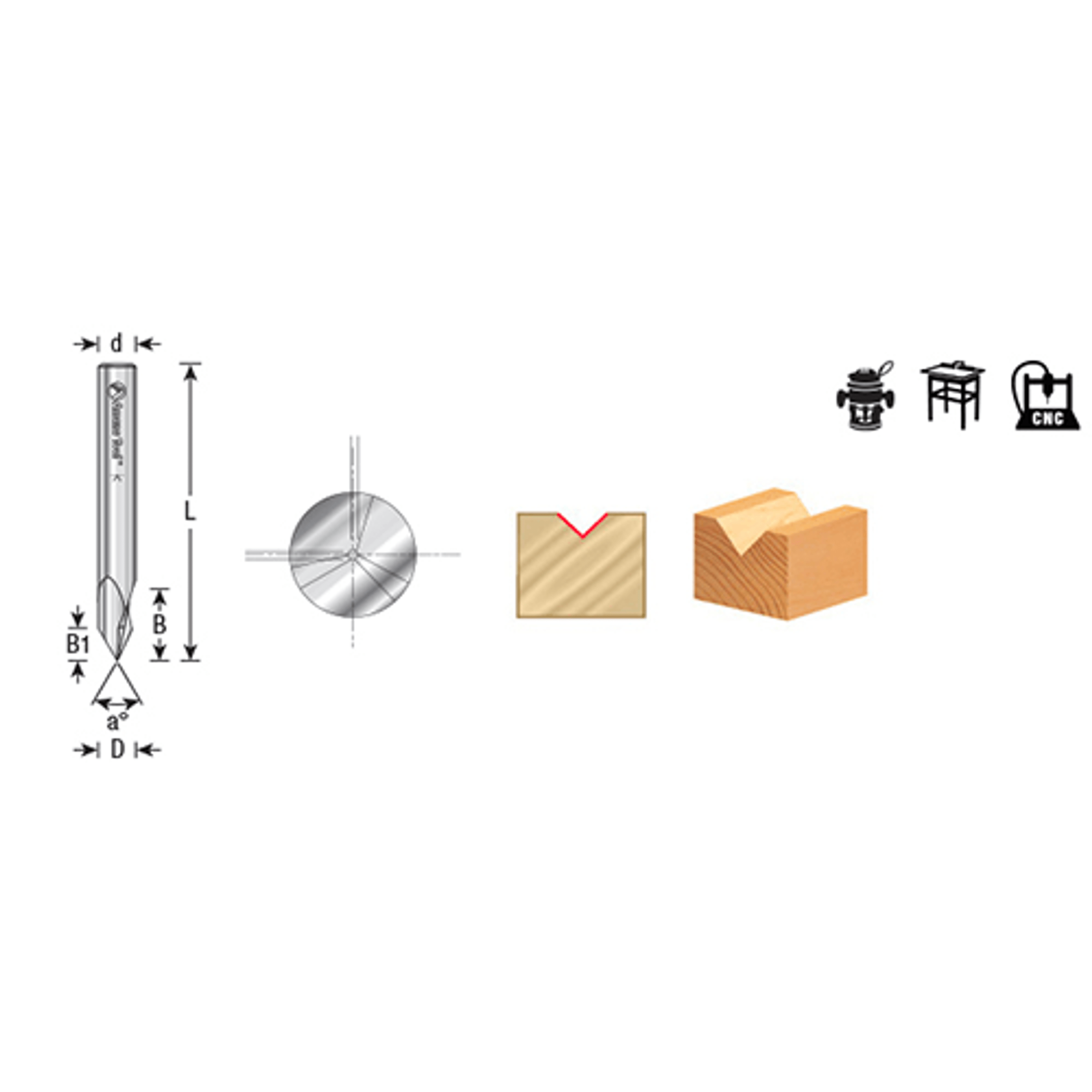 Amana V Tip ACM Folding 60 Deg. - Image 4