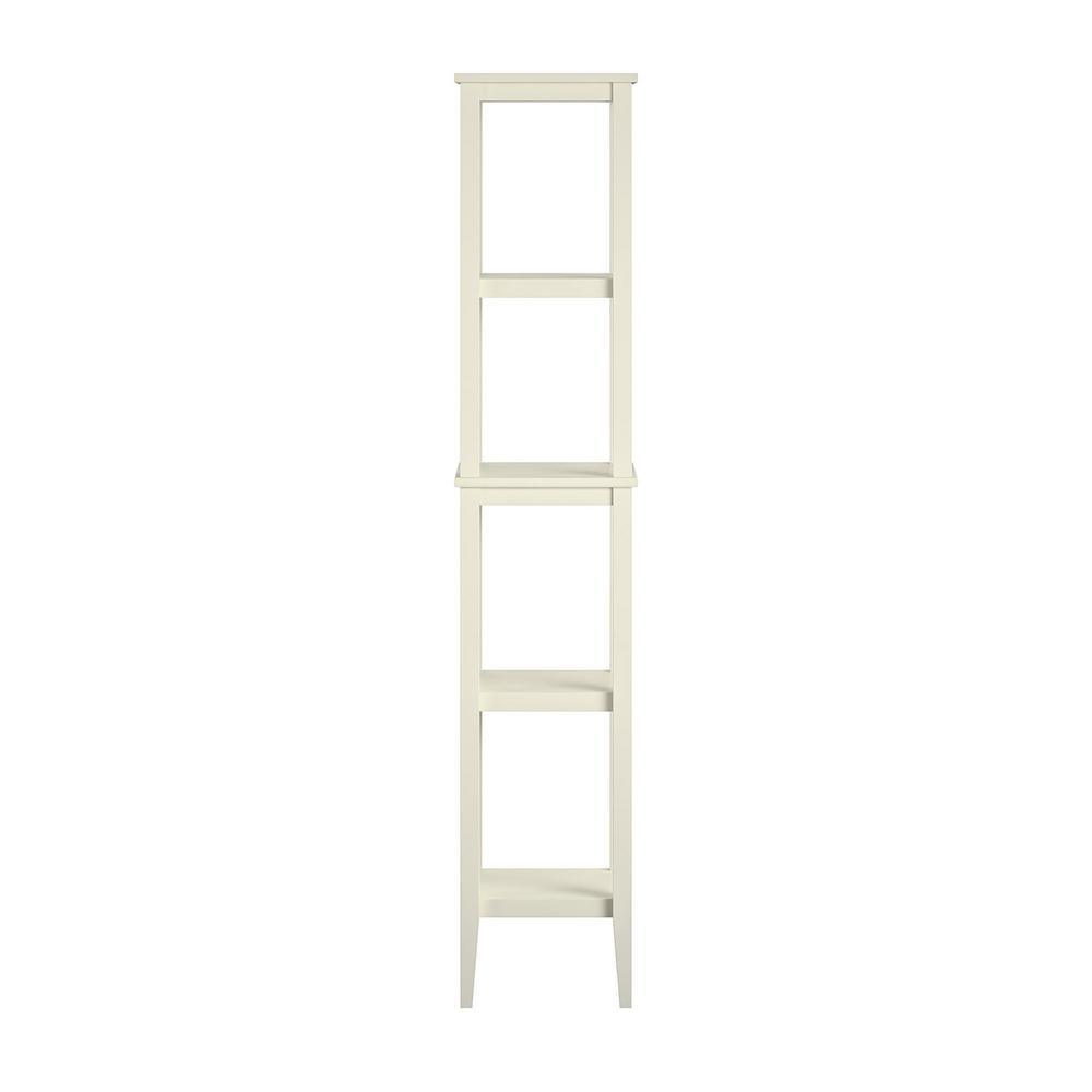 Queensbury 12 in. W x 10 in. D x 62 in. H Storage Tower in Soft White