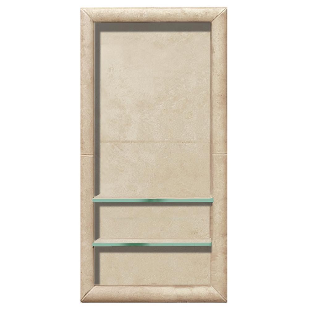 Full Tile 12 in. x 4 in. x 24 in. Shower Niche in Desert Sand