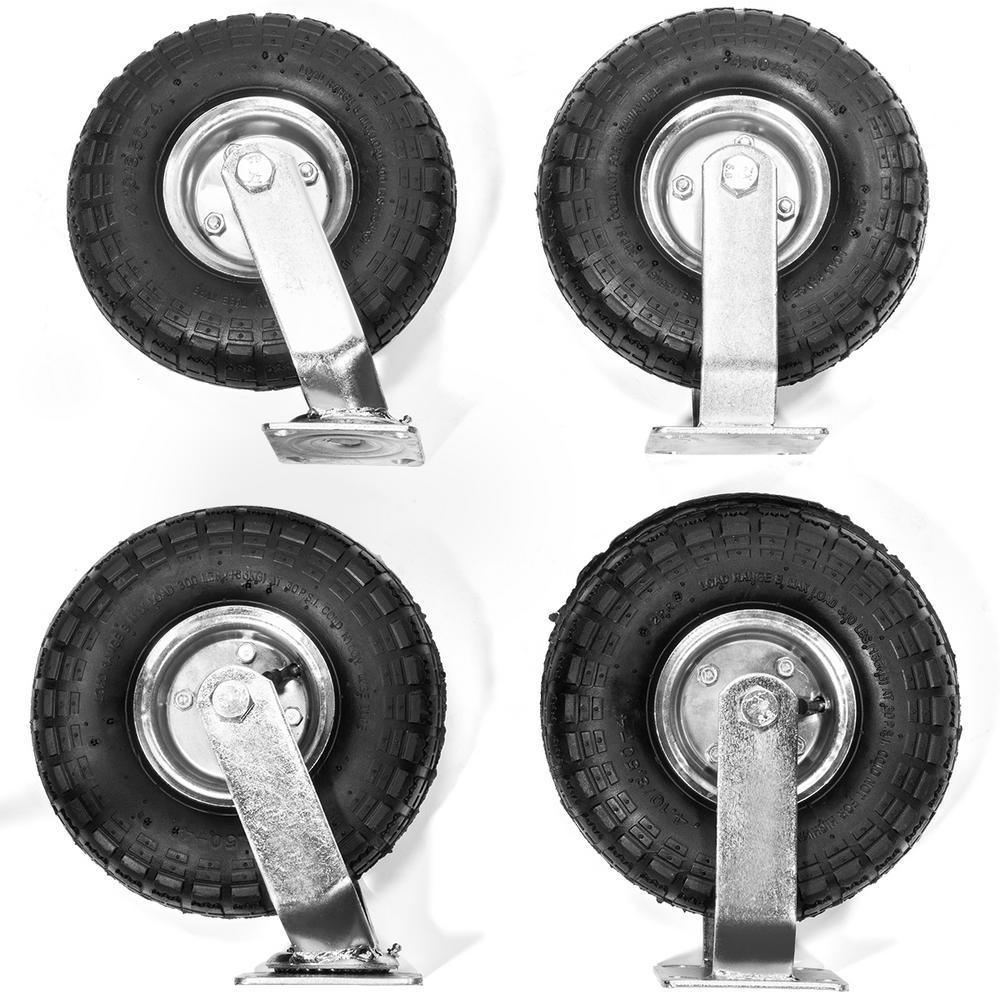 10 in. Industrial Casters (4-Pack)