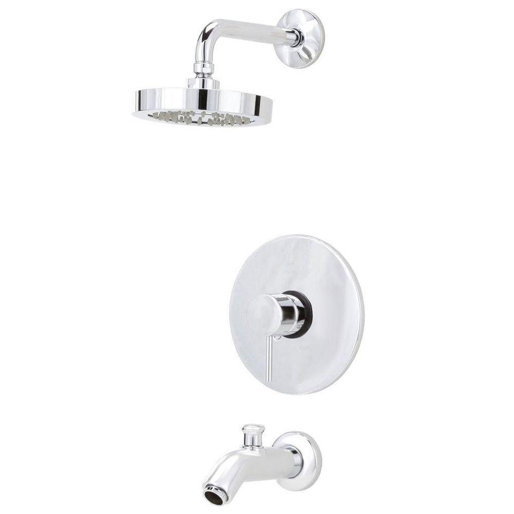 Elba Pressure Balance Single-Handle 1-Spray Tub and Shower Faucet in Chrome (Valve Included)