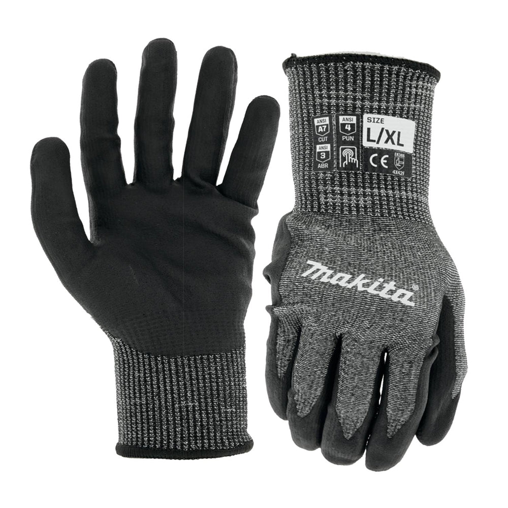 Makita T-04151 Open Cuff Flex Utility Work Gloves M