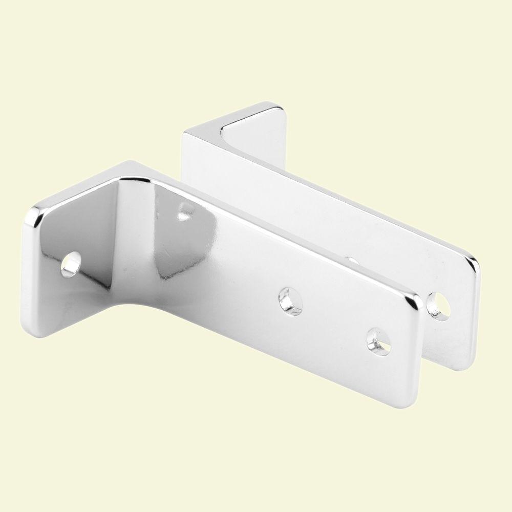 3-1/2 in. Long Chrome 2 Piece Wall Bracket