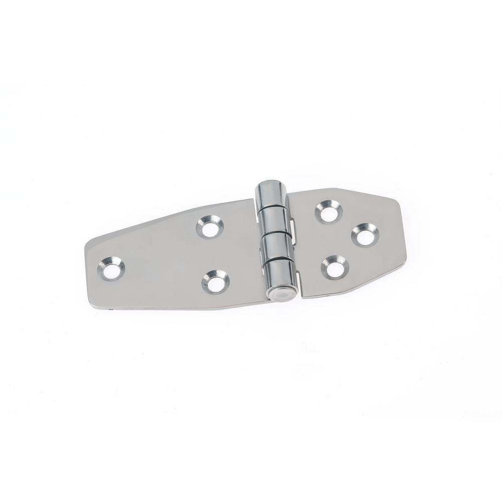 3-15/16 in. Mortise Polished Stainless Steel Surface Mounted Hinge