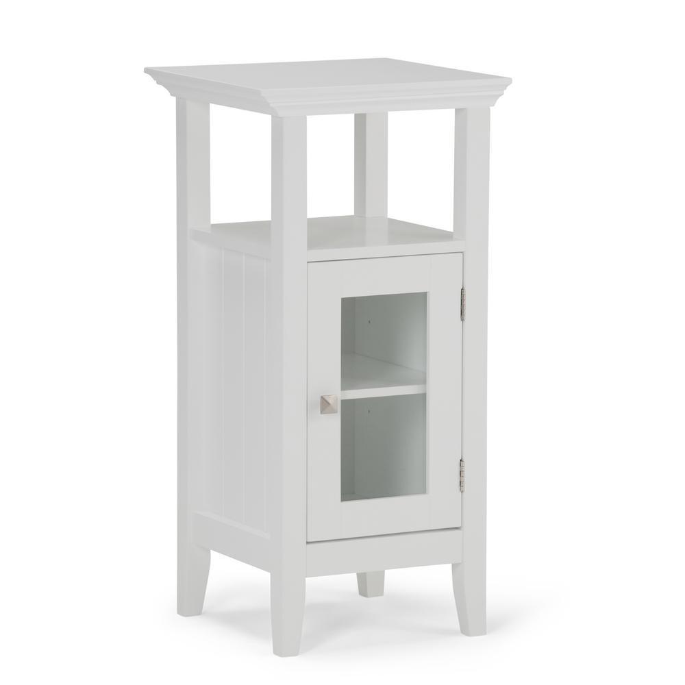 Acadian 15 in. W x 14 in. D x 30 in. H Floor Storage Bath Cabinet in White