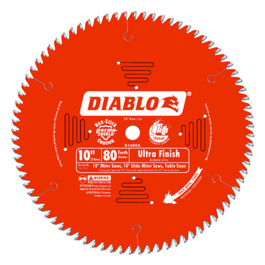 Freud Diablo 10" 80 Teeth Cross Cut Saw Blade - D1080X