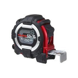 Tajima Tool GS-Lock Tape Measure with Compatible Clip, Steel Blade, Strong Tape & Hook, 16 ft./5m x 1 in. GS-C16/5MBW