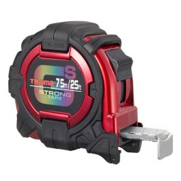 Tajima Tool GS-Lock Tape Measure, Steel Blade, 25 ft./7.5m x 1-1/16 in. GS-25/7.5MBW