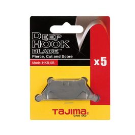 Tajima Tool Deep Hook Blade, Two-Notch Deep, 5-Blade pack HKB-5B