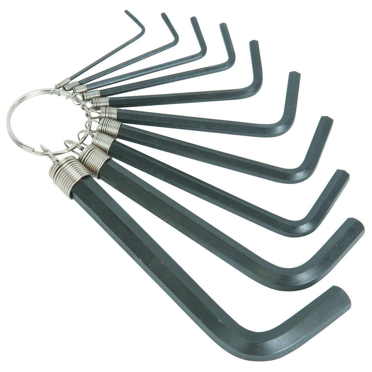 10 Pc Metric Hex Key Set
