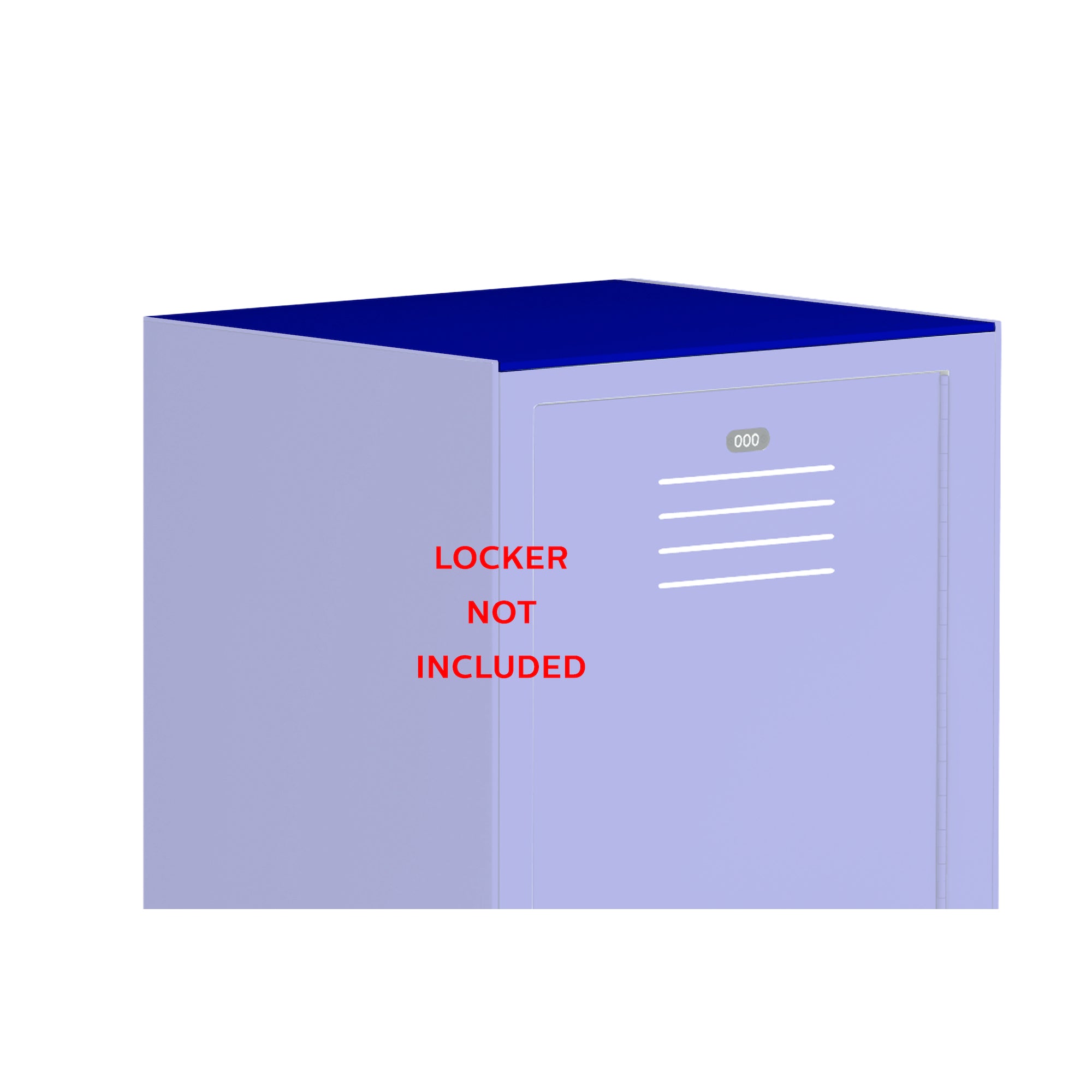 Bradley FT1515-203 Flat Top, 15Dx15L, Deep Blue