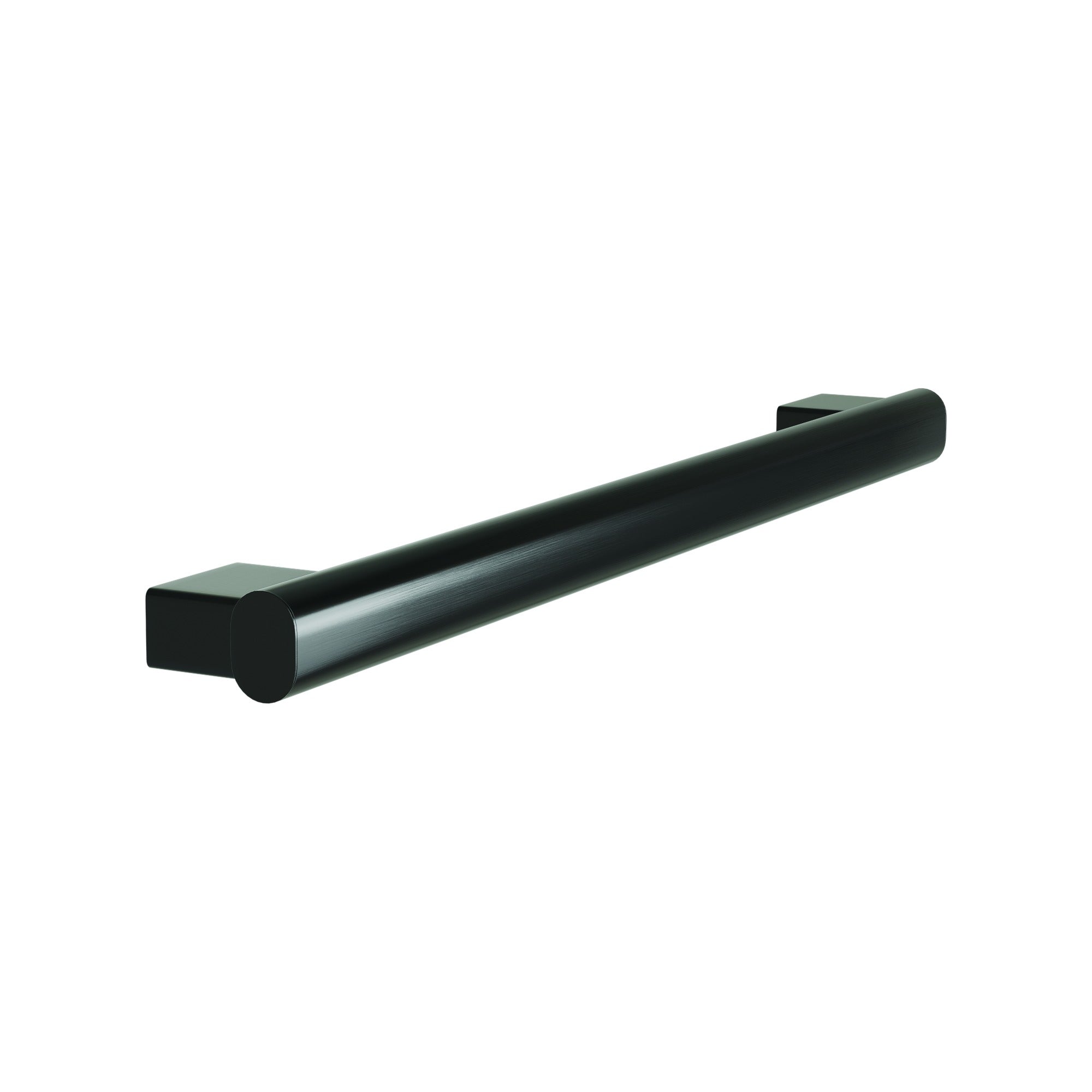 Bradley 8B1-0012400-BB Grab Bar Oval, Stainless Satin, 24" Brushed Black