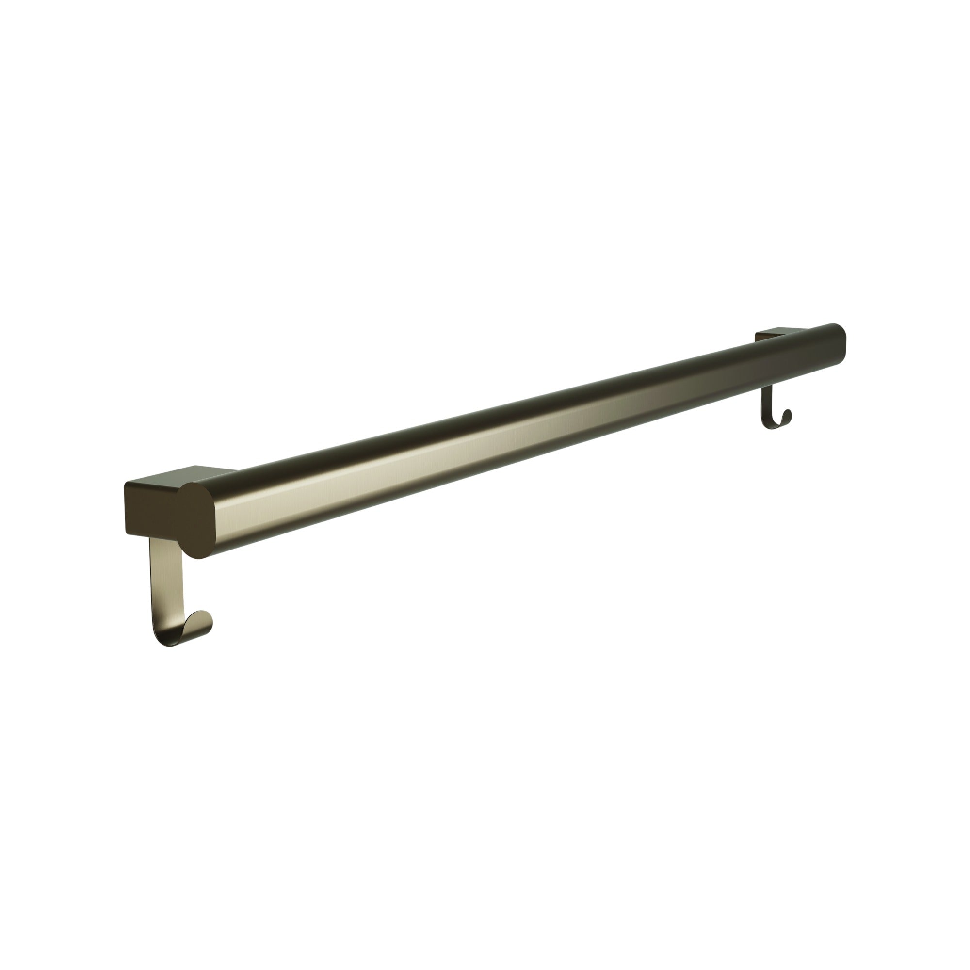 Bradley 8B1-0013696-BZ Grab Bar Oval, Stainless Satin-w/Hooks, 36" Brushed Bronze