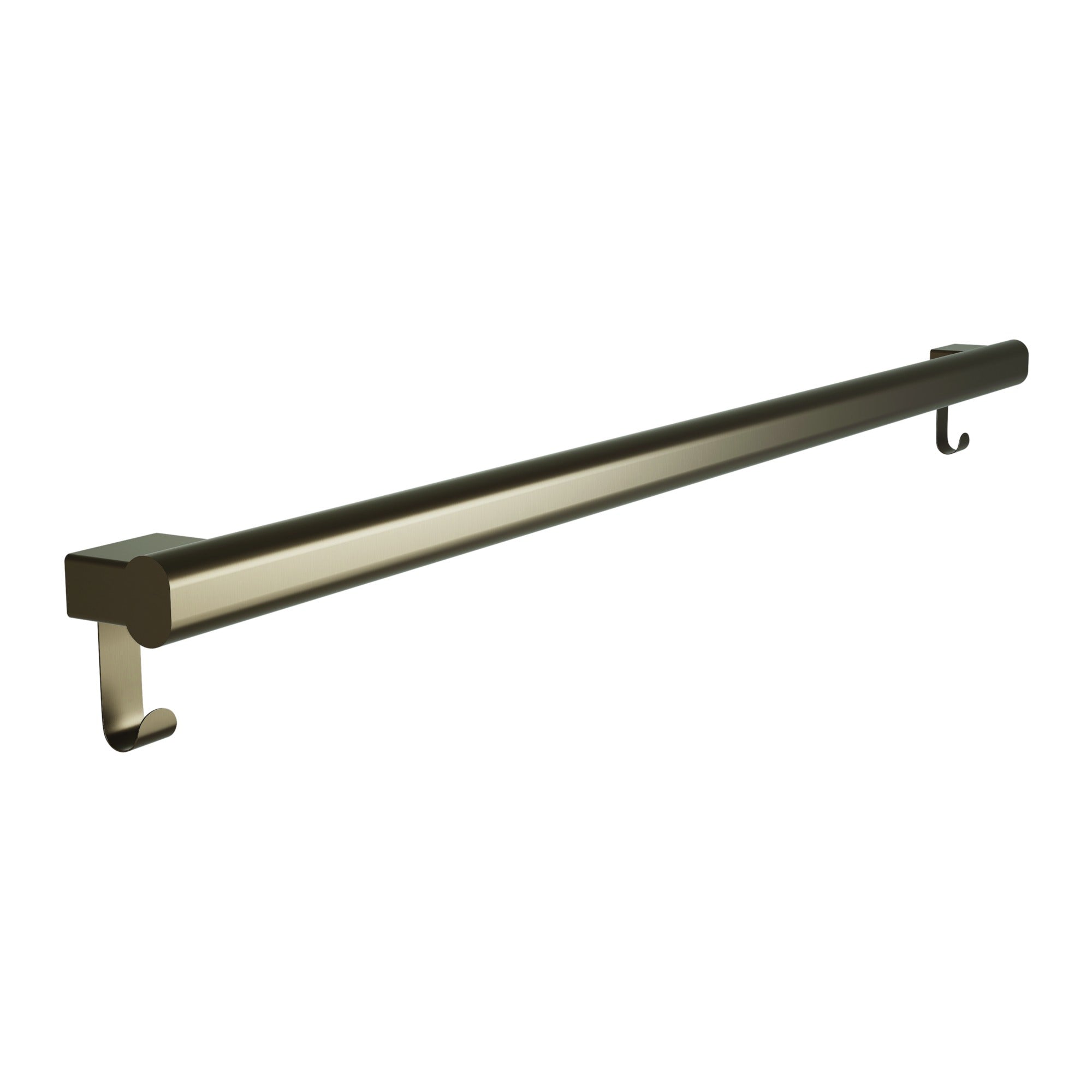 Bradley 8B1-0014296-BZ Grab Bar Oval, Stainless Satin-w/Hooks, 42" Brushed Bronze