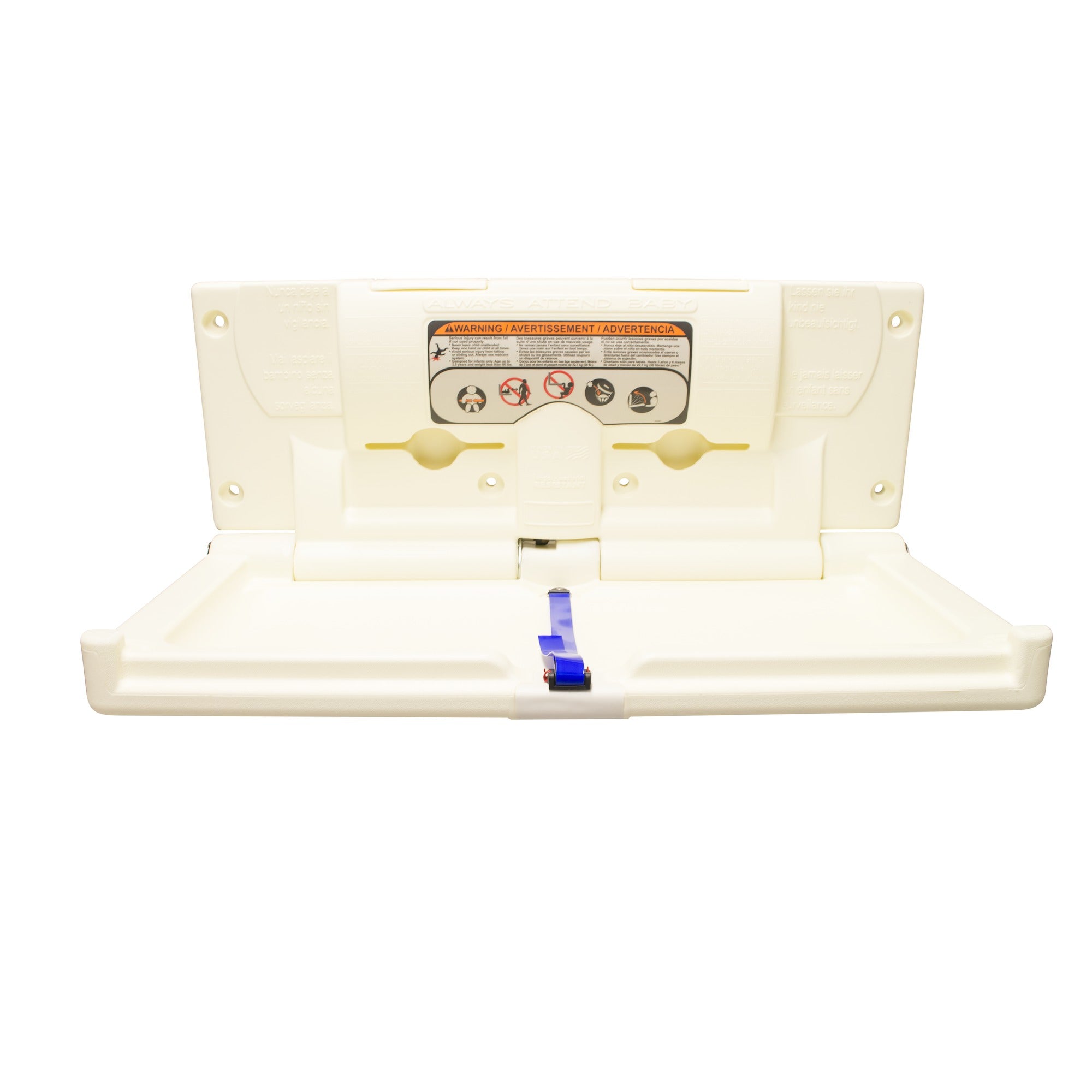 Bradley 9632-000000 Rectangular Baby Changer, Cream