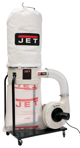 Jet DC-1100VX-5M Dust Collector, 1.5HP 1PH 115/230V, 5-Micron Bag Filter Kit Stock Number: JT9-708658K NO SALES TAX
