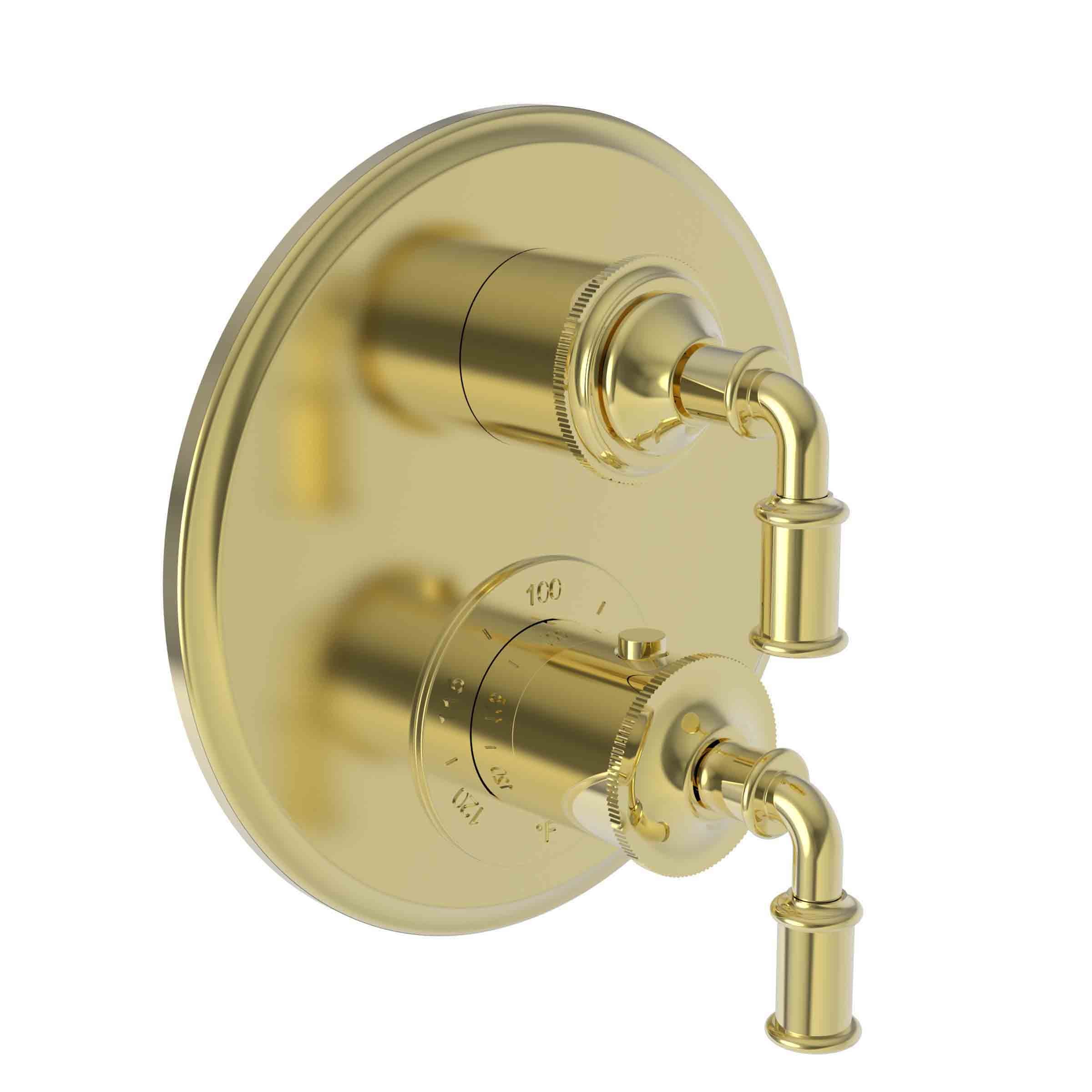 Newport Brass 3-2943TR Taft 1/2" Round Thermostatic Trim Plate With Handles