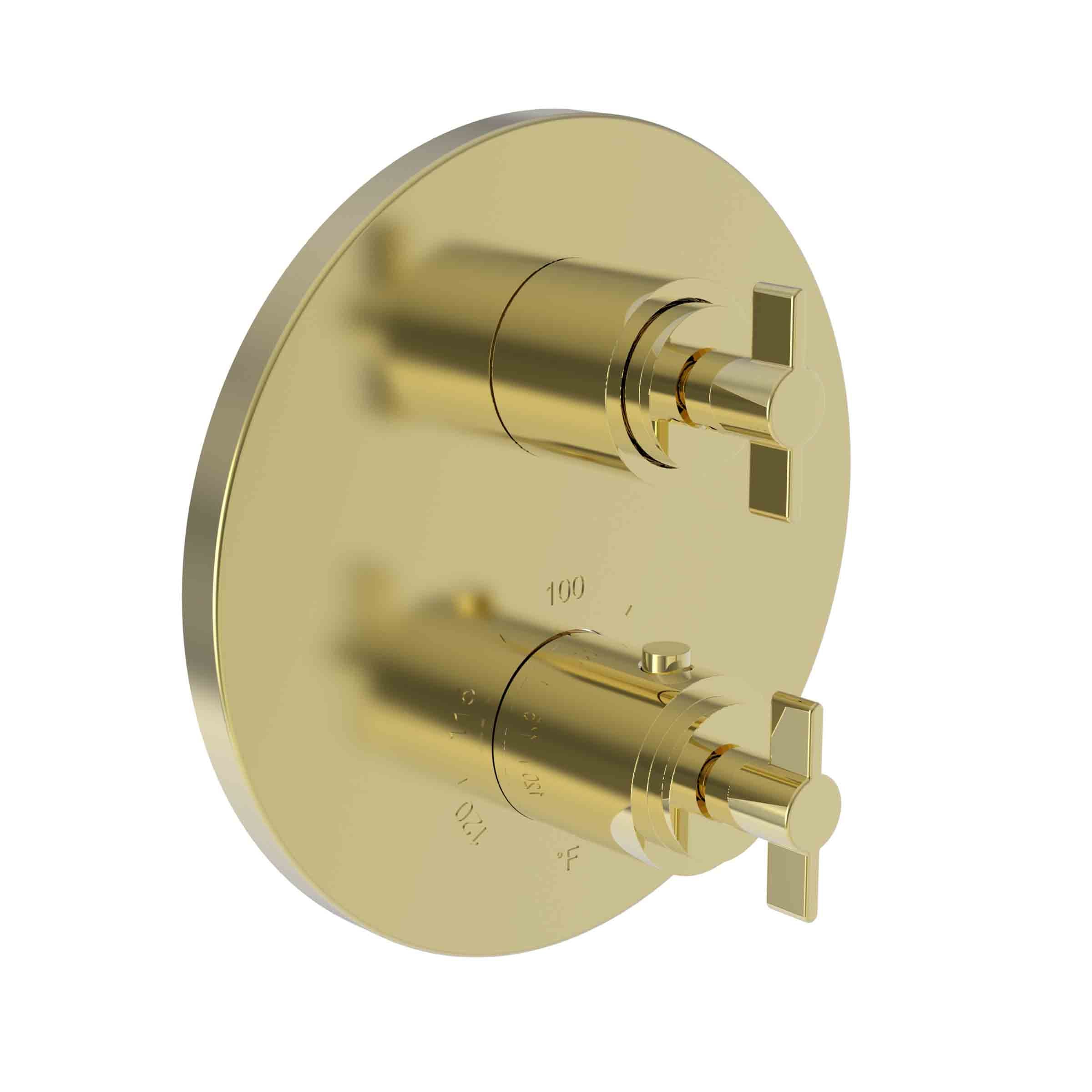 Newport Brass 3-3323TR Tolmin 1/2" Round Thermostatic Trim Plate With Handles
