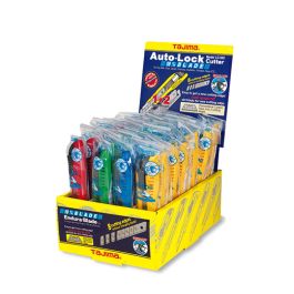 Tajima Tool Blade Cutter Knife Set LC-501, Dial Blade Lock, 3x Endura-Blade, 40-Piece, 4-Colors LC501-A40