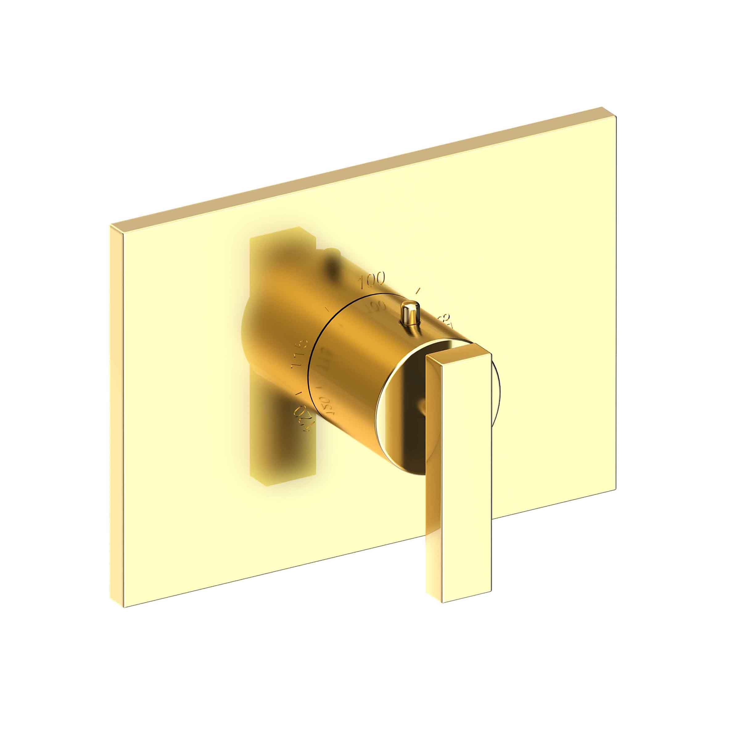 Newport Brass 3-2044TS Secant 3/4" Rectangular Thermostatic Trim Plate With Handle