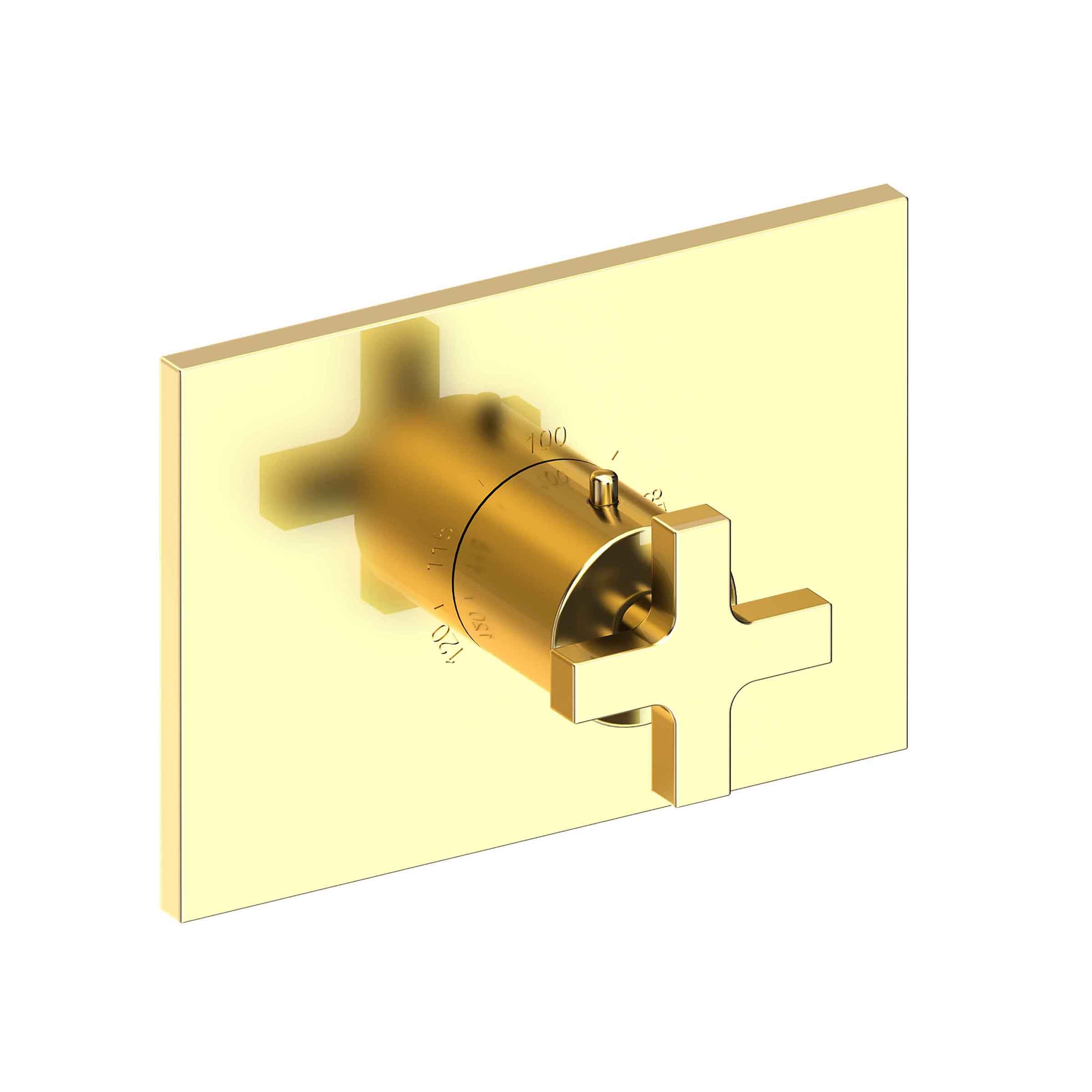 Newport Brass 3-2064TS Secant 3/4" Rectangular Thermostatic Trim Plate With Handle