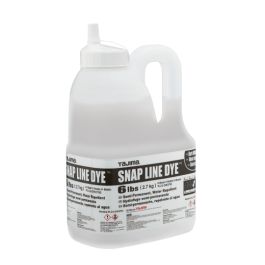 Tajima Tool Snap Line Dye, Permanent Marking Chalk with Easy-Fill Nozzle, 6lbs./2.7kg, Dark White PLC3-DW2700