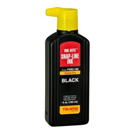 Tajima Tool Quick-Dry Ink, Permanent Marking Ink with Easy-Fill Nozzle, 180 ml/6 oz, Black PSB2-180