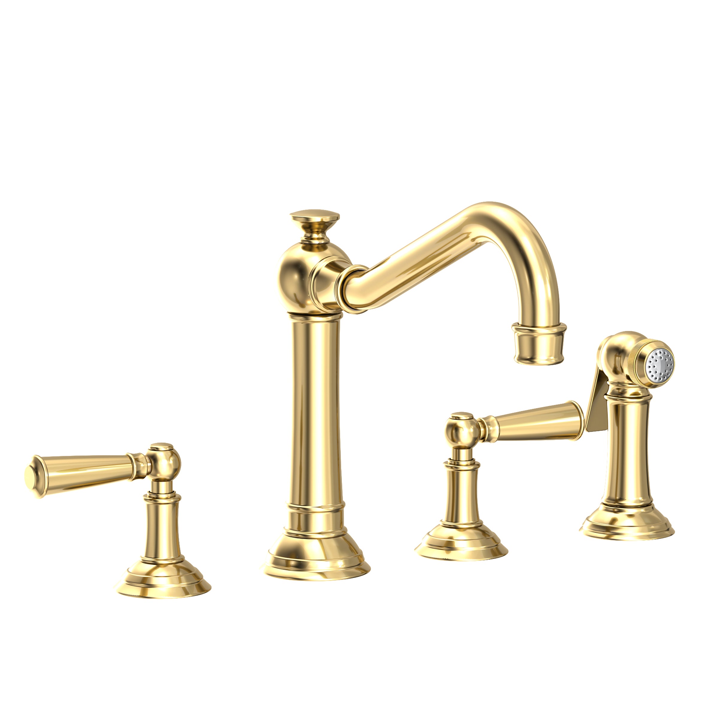Newport Brass 2470-5433 Jacobean Kitchen Faucet With Side Spray