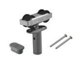 SUGATSUNE Set for Second Pair of Doors Hardware Kit for the SDR-A84D Track SDR-A84D-8802