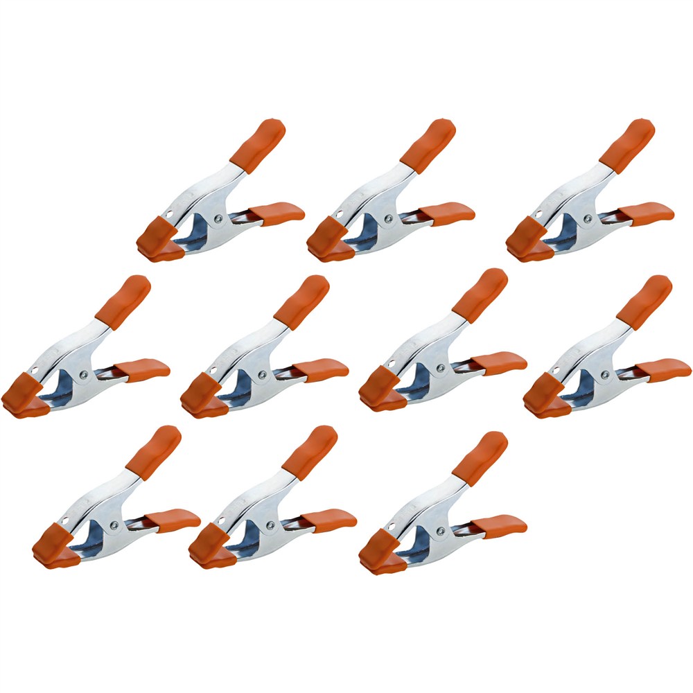 Pony T33063 - 2" Spring Clamp with Protective Handles and Tips, 10 Pk