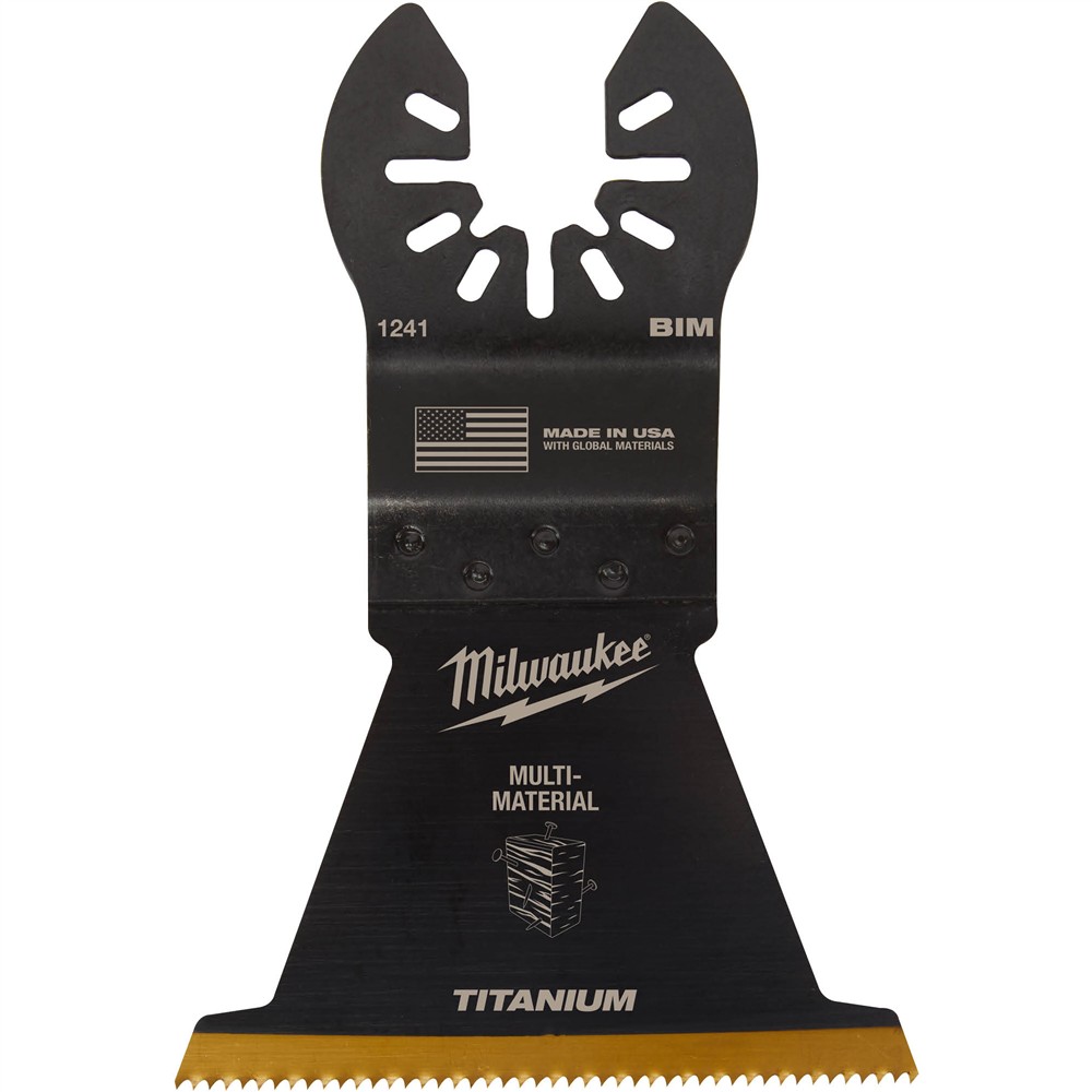 Milwaukee T33110 - 2-1/2" Titanium Bi-Metal Multi-Material Oscillating Multi-Tool Blade