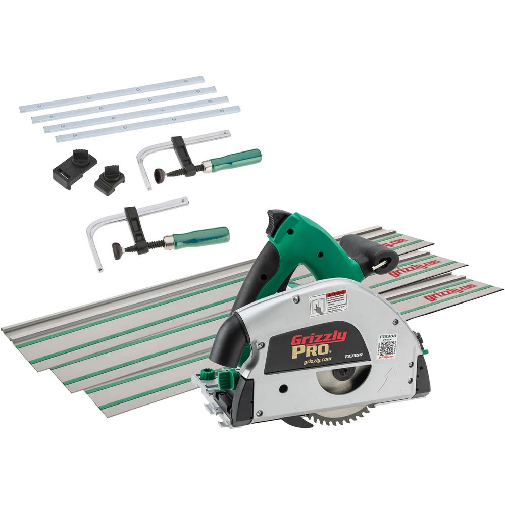 Grizzly PRO T33300ZX - 6-1/4" Track Saw Bundle