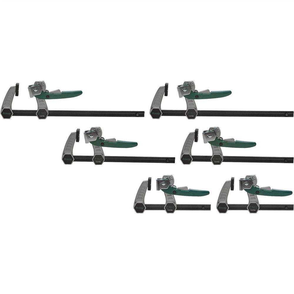 Grizzly T33390 - Quick Gear Clamp Kit, 3" Throat, 6 Pk.