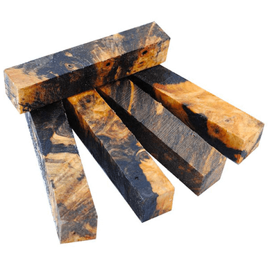 Stabilized Pen Blank Buckeye Burl Clear